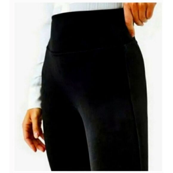 Spanx High Waist Velour Black Legging Pants - Small - Picture 3 of 6